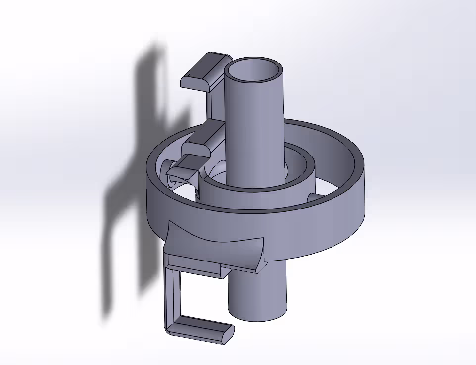 Initial CAD design of the gimbal system